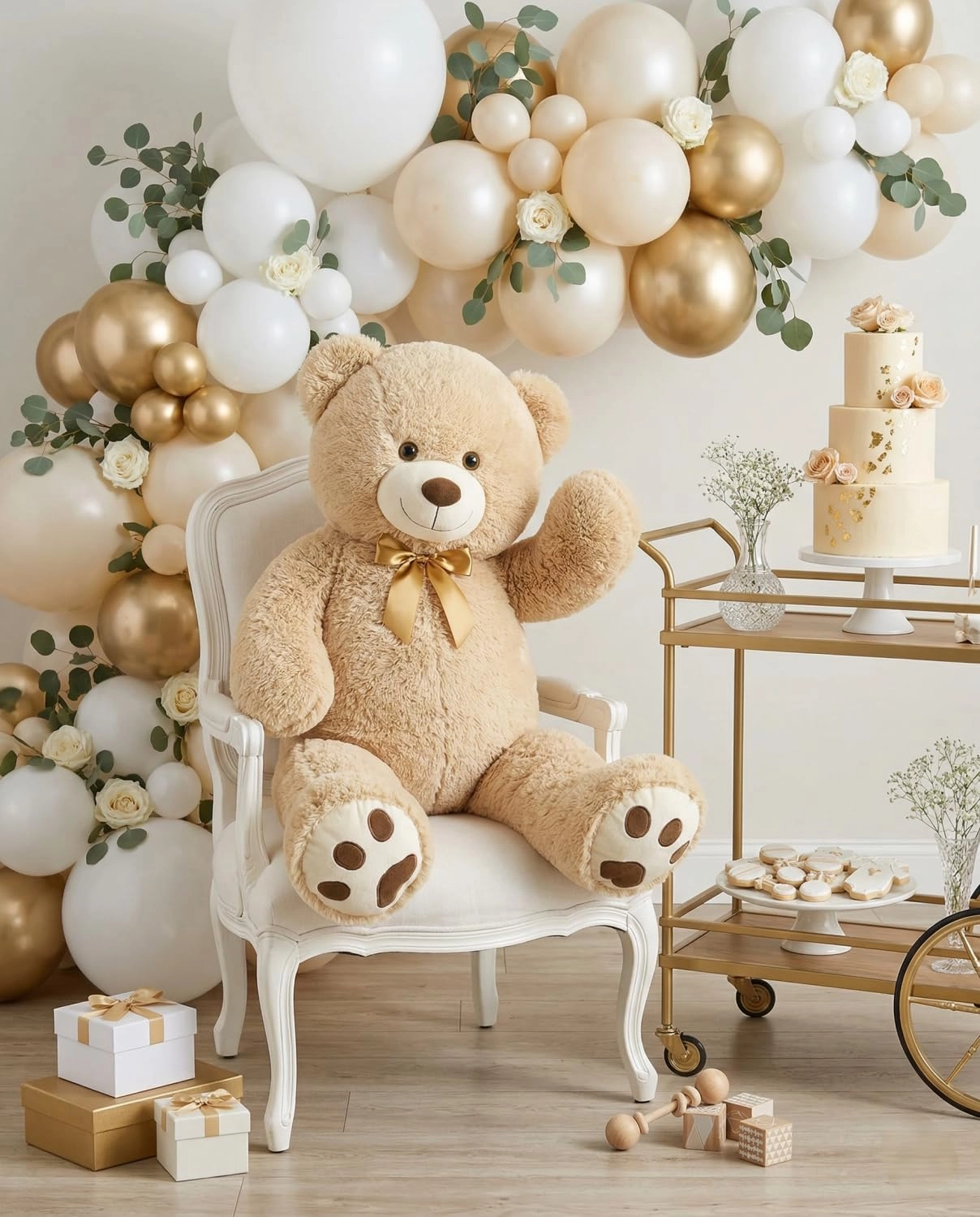 Teddy Bear - 39 inches Gray