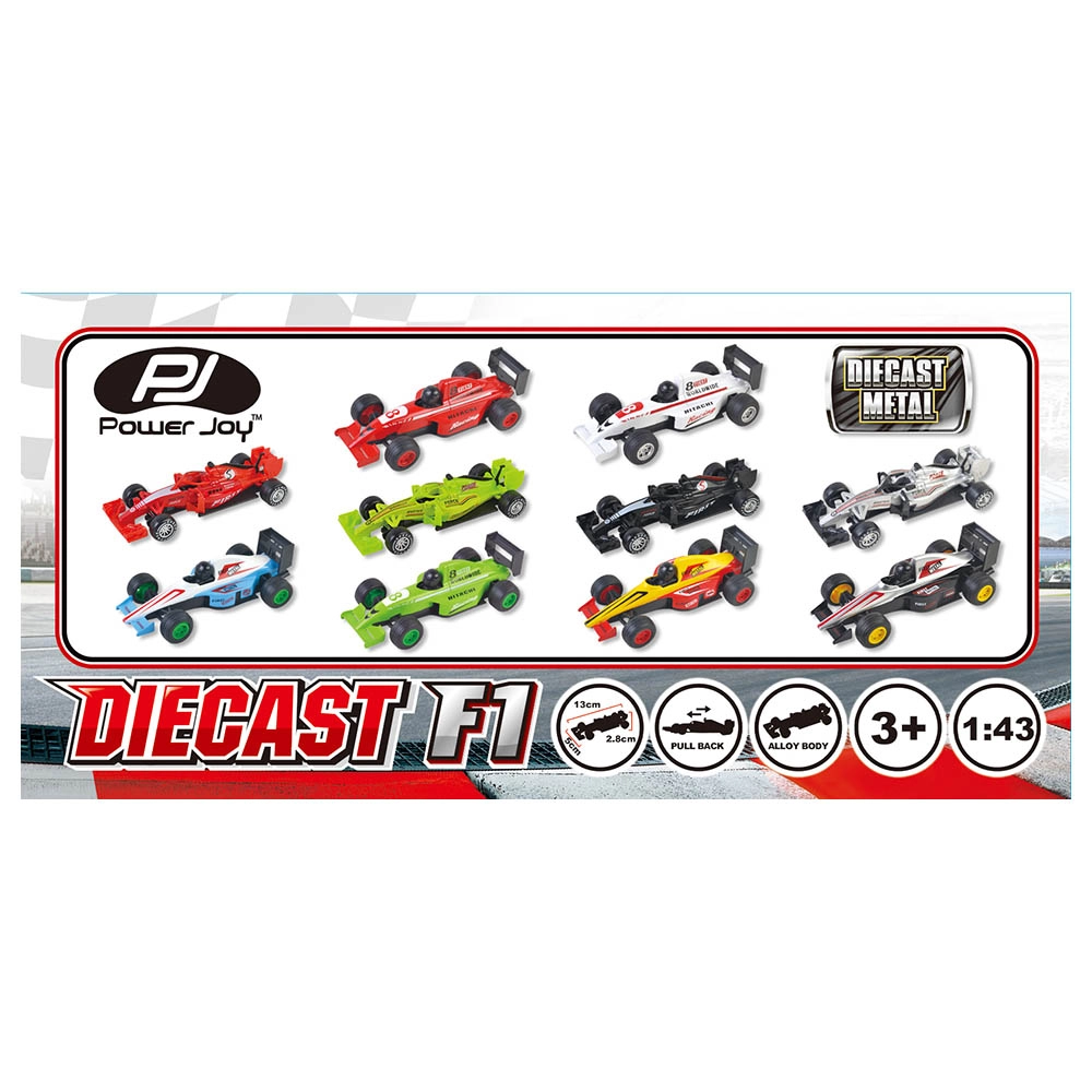 Vroom Vroom Diecast Metal - F1 - 1:43 1pc