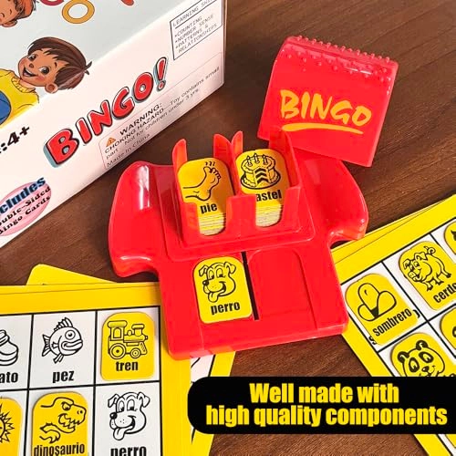 Spanish Vocabulary Bingo - Sight Words English & Arabic