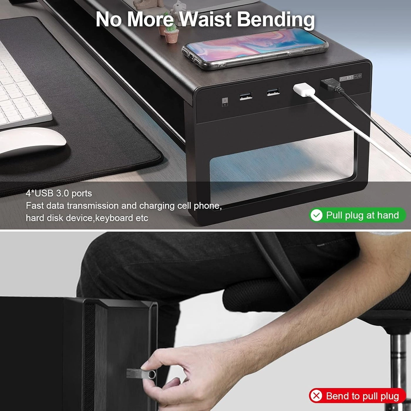 Dual Monitor Stand - 27 Inches