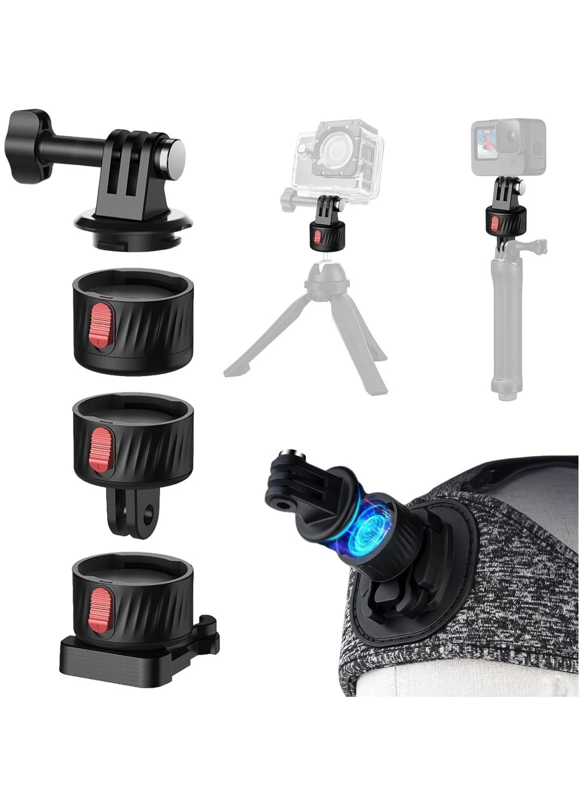 SYOSI Magnetic Quick Release Adapter - 4 in 1