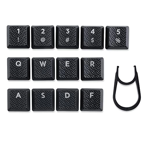 13pcs key Texture Tactility Backlit Keycaps Replacement - 13 Keys Compatible for Logitech G813/G815/G913/G915 TKL RGB Mechanical Gaming Keyboard