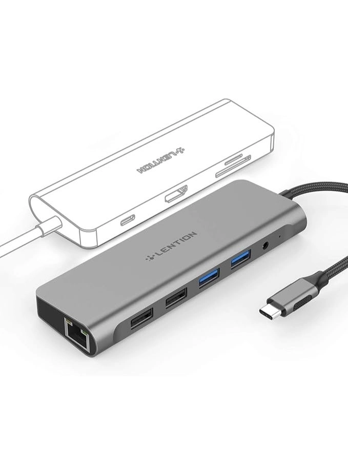 USB C Hub - 4K HDMI SD 3.0 Gigabit Ethernet