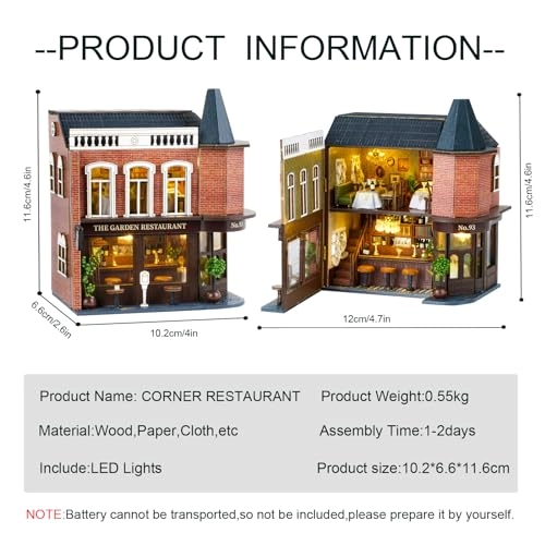 Miniature House Kit - Garden Restaurant