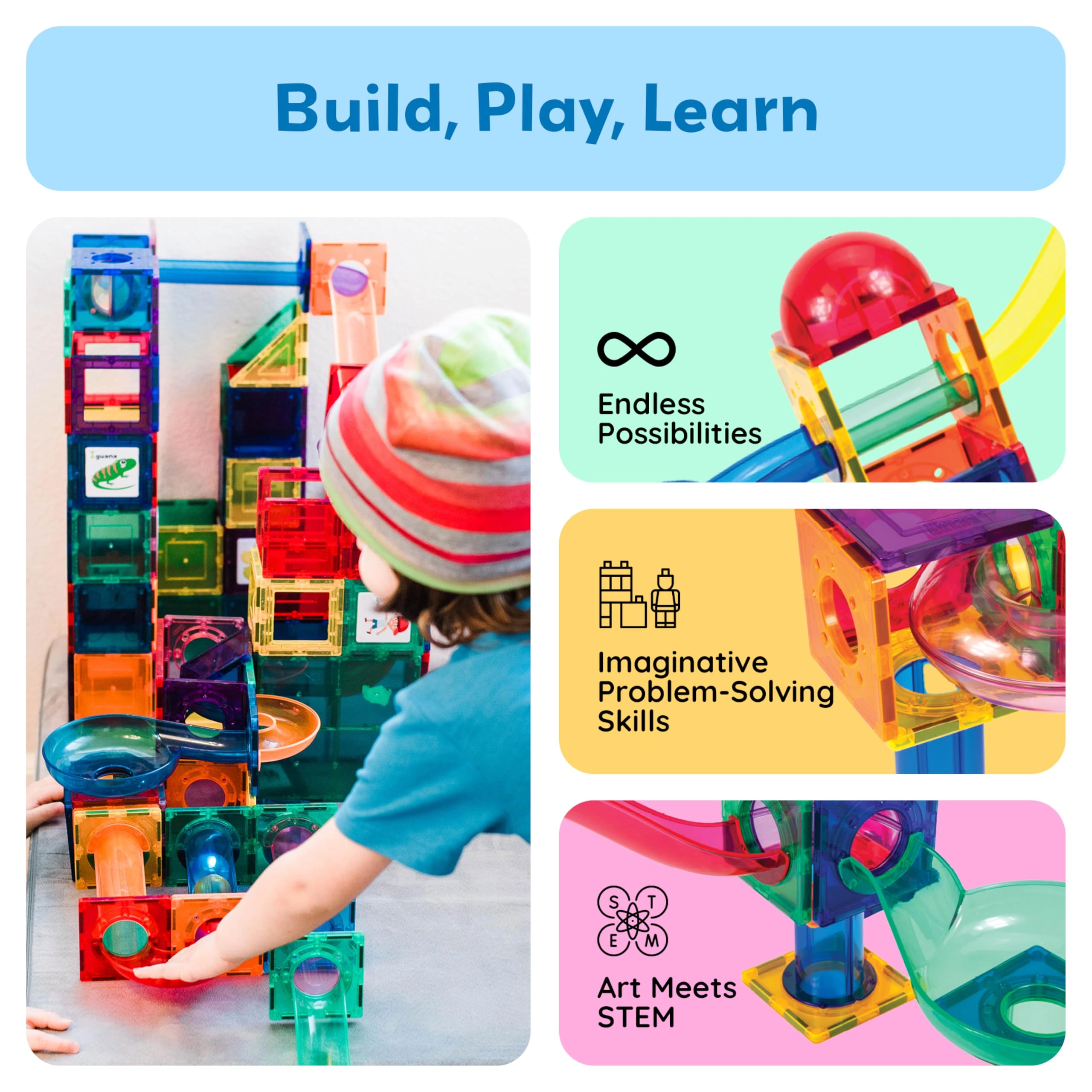 Marble Run Race Track - 70 pcs