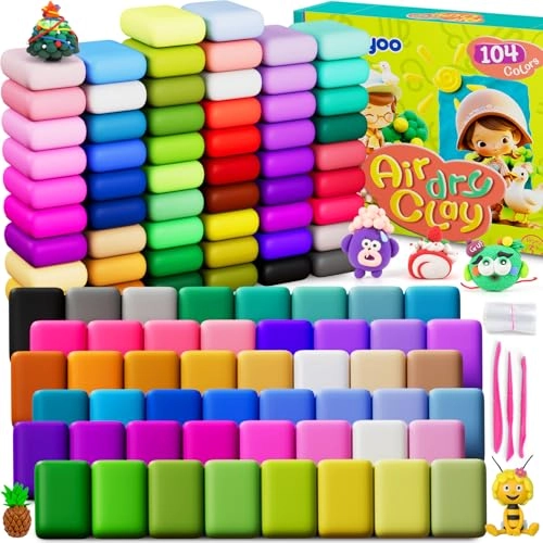Air Dry Clay - 104 pcs. Starter kit