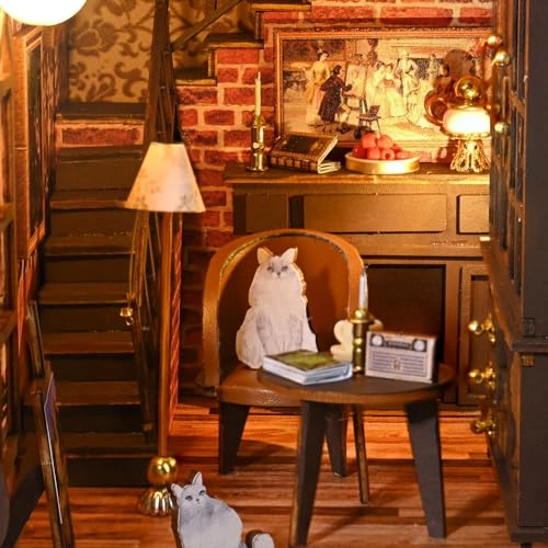 Miniature Dollhouse Kit - Dark magic mixed with gothic 1：24