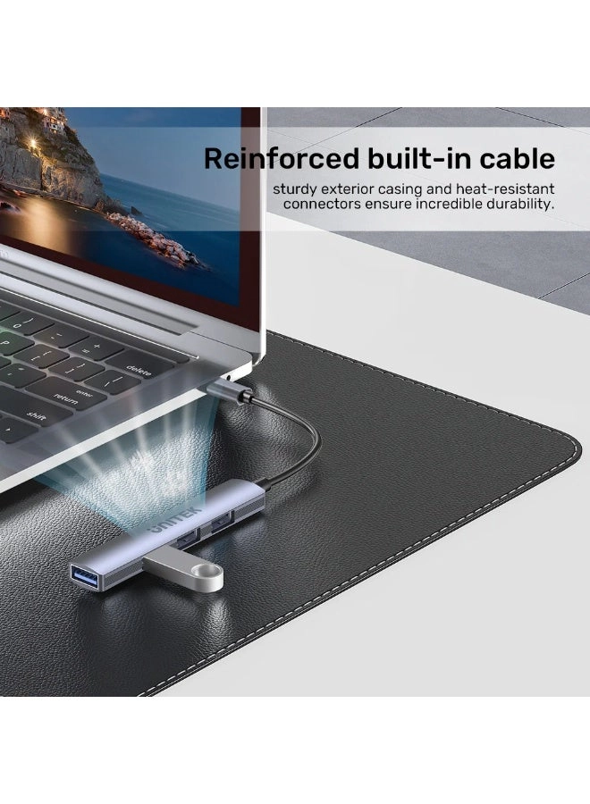USB-C TO 4 PORT USB-A HUB - 5Gbps 3x480Mbps