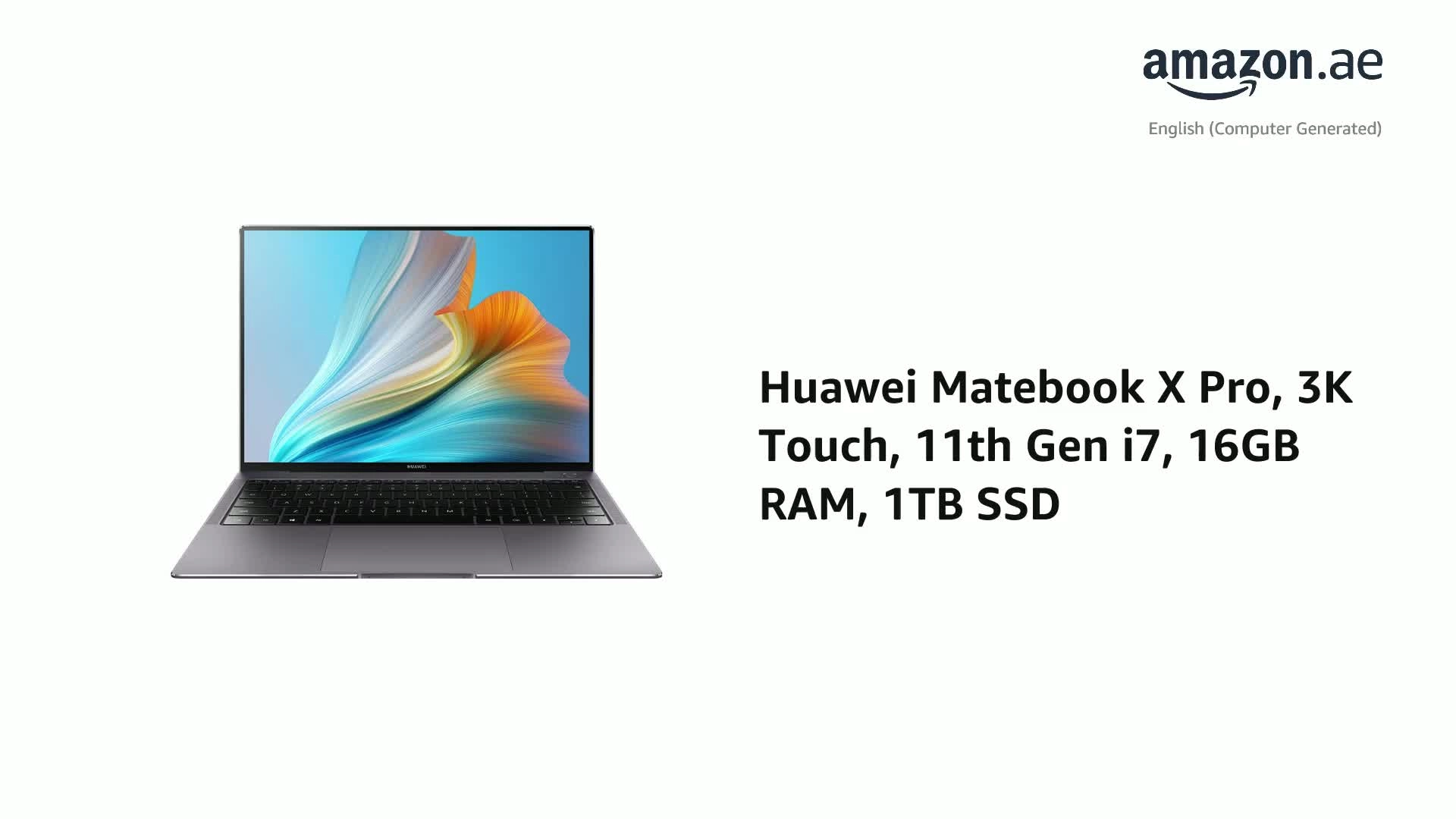 MateBook X Pro 53011QTM - 13.9'' Core i7-1165G7 16GB DDR4 1000GB SSD