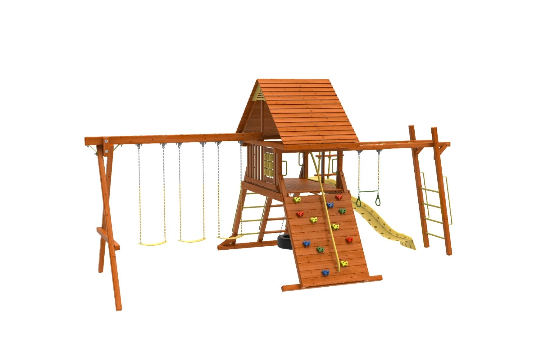 Discovery Den - 3 swings Wave slide