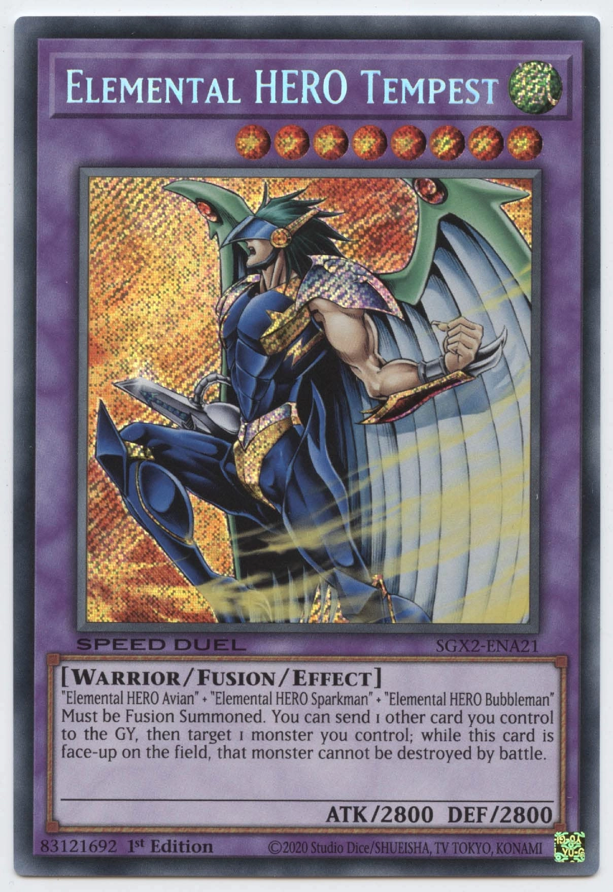 Yu-Gi-Oh! Elemental Hero Tempest SGX2-ENA21