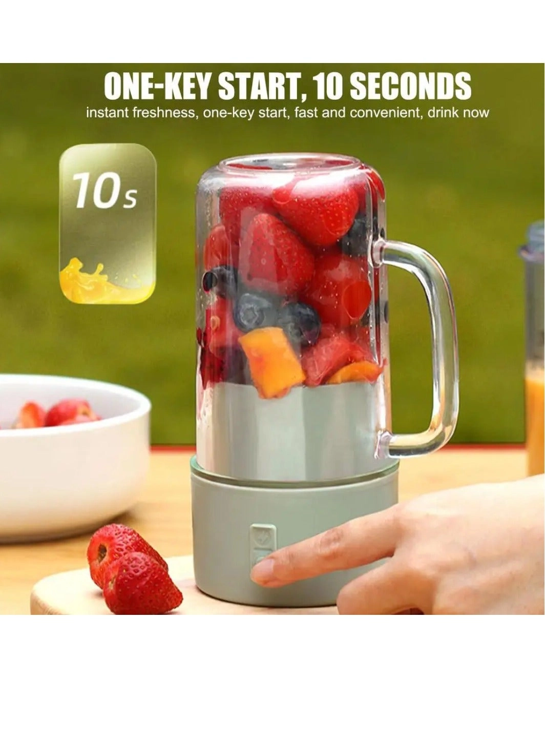 Mini Juicer Blender - 500ML Green