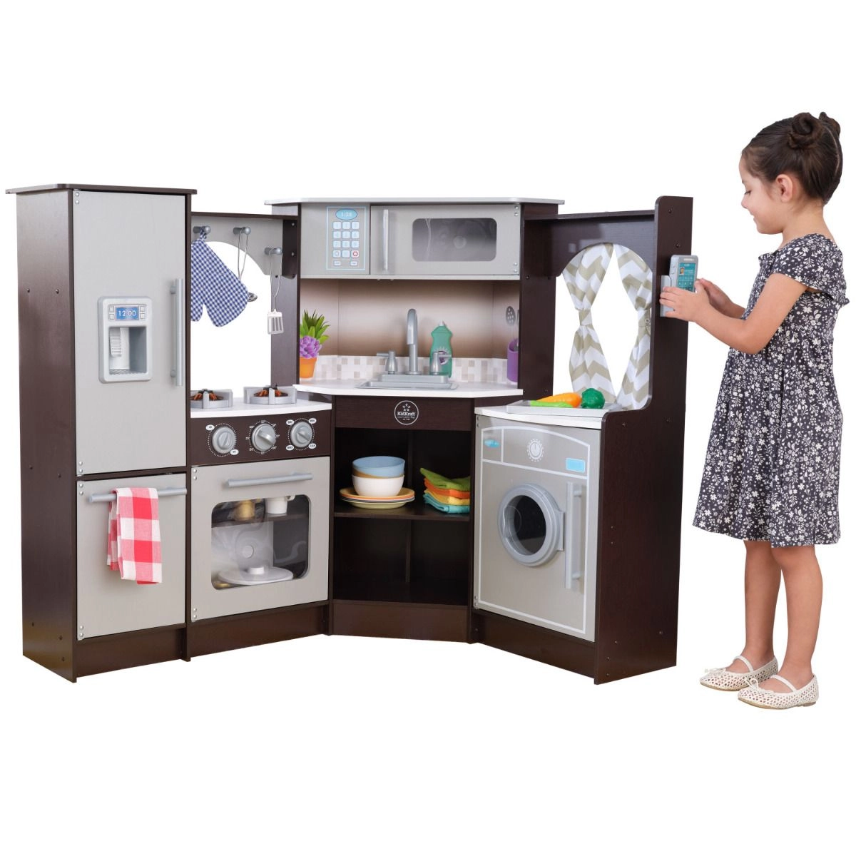 Ultimate Corner Play Kitchen - Wooden (DBT-53365)