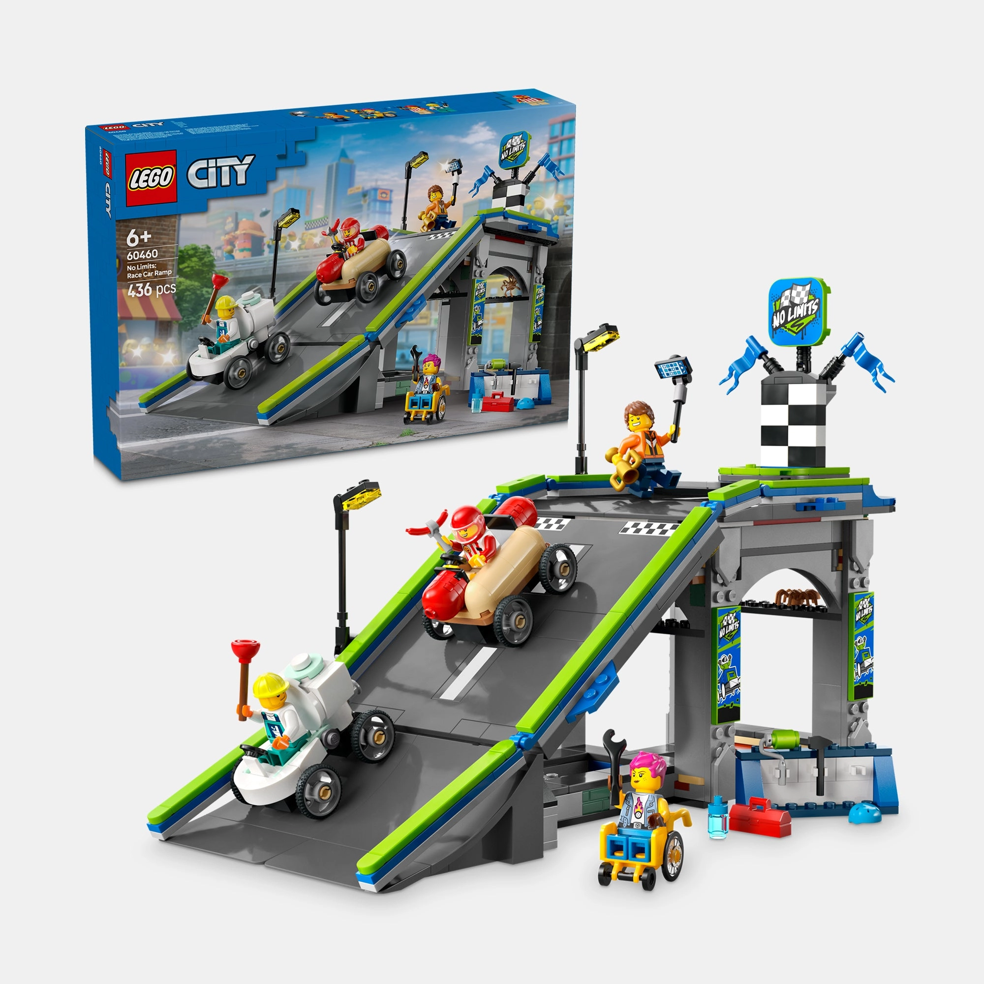 LEGO City No Limits: Race Car Ramp Track - 436pcs