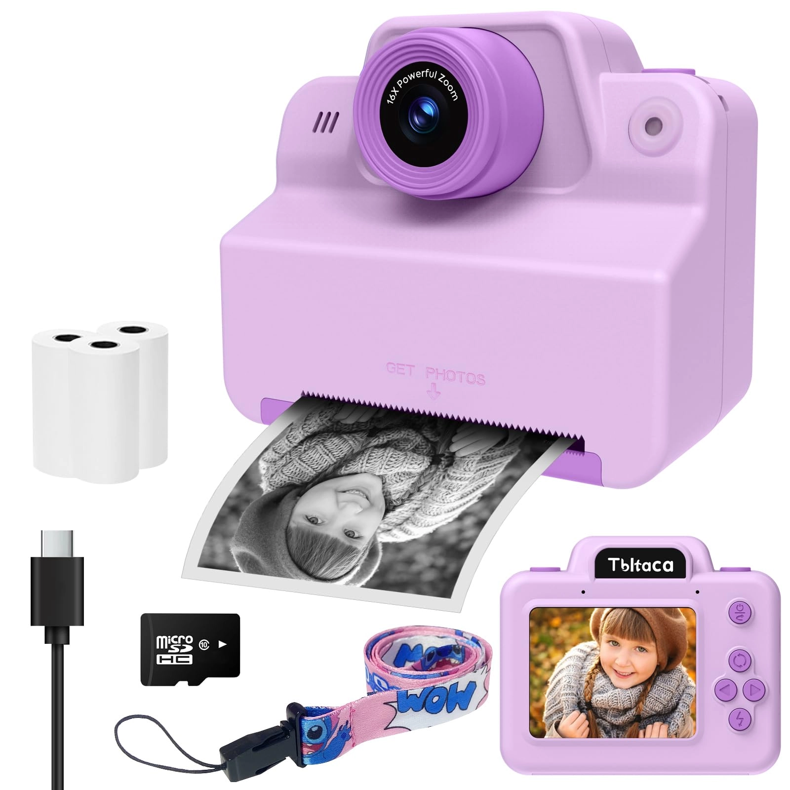 Kids Camera Instant Print - 2.4 Inches Portable