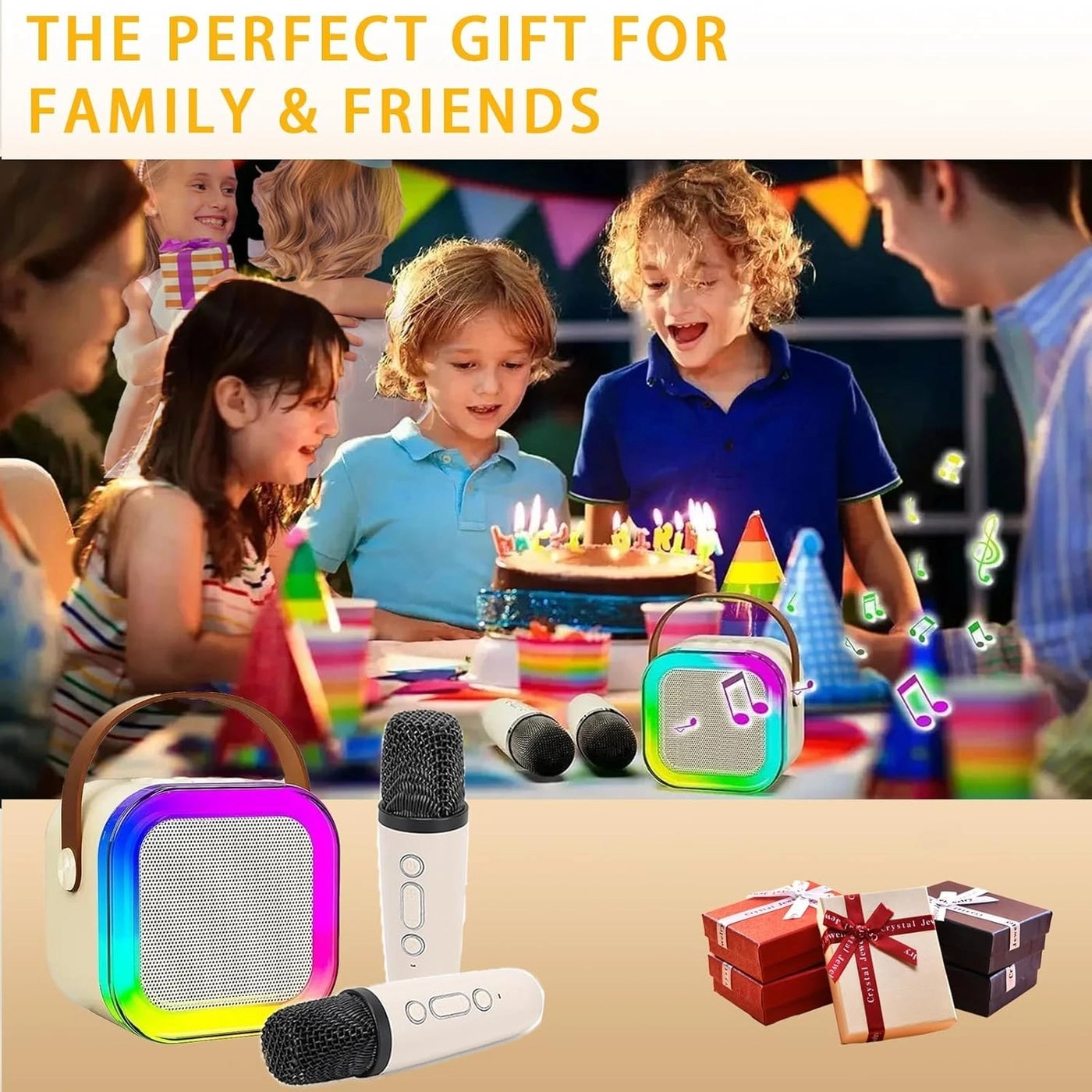 Karaoke Machine - 2 Wireless Microphone