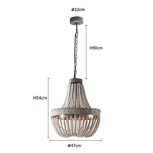 Duplex Wooden Baroque Chandelier