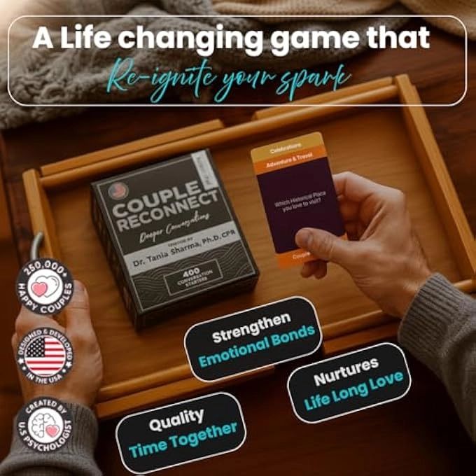 COUPLE RECONNECT - 200 COUPLES CONVERSATION CARDS