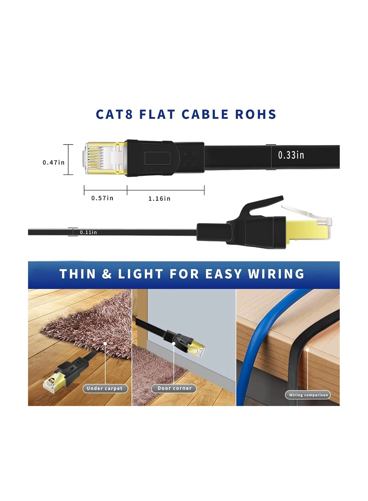 Cat8 Ethernet Cable - 30 m