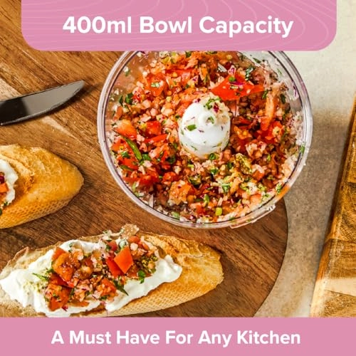 Mini Food Processor - 0.4 Liters Corded Electric