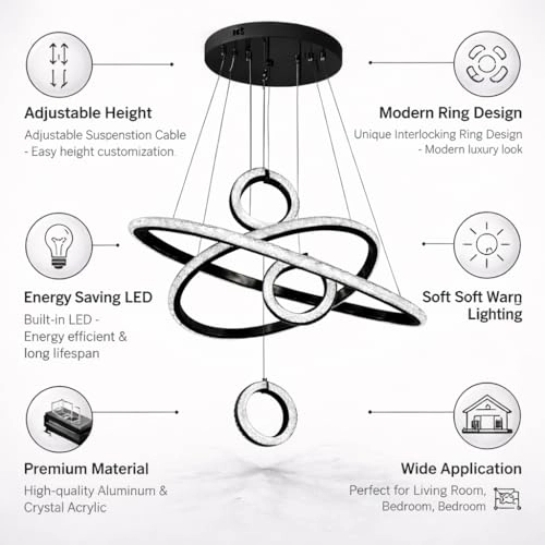 Infinity Ring Chandelier - Dimmable