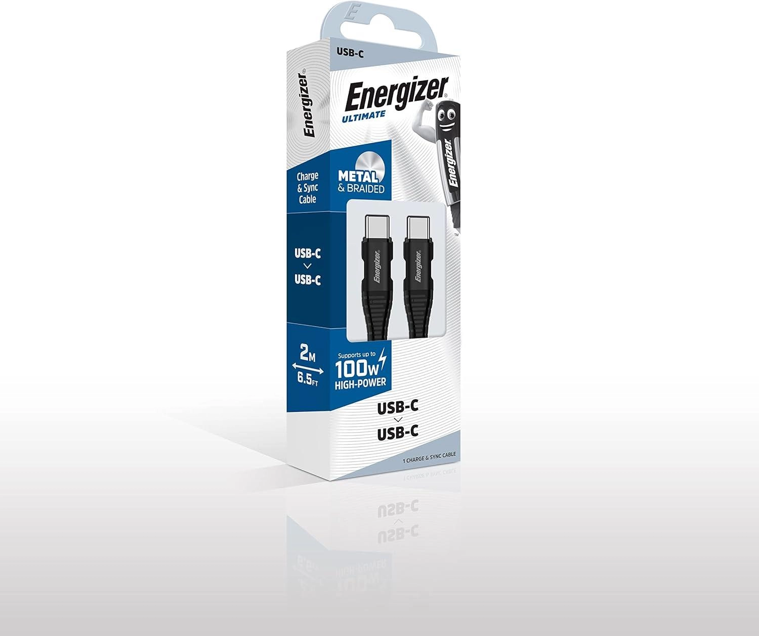 Ultimate Metal Braided Type-C To Type-C Cable USB-C to USB-C 2m