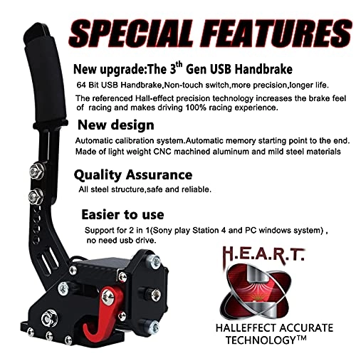 2-in-1 USB Handbrake - PS4/PS5/PC