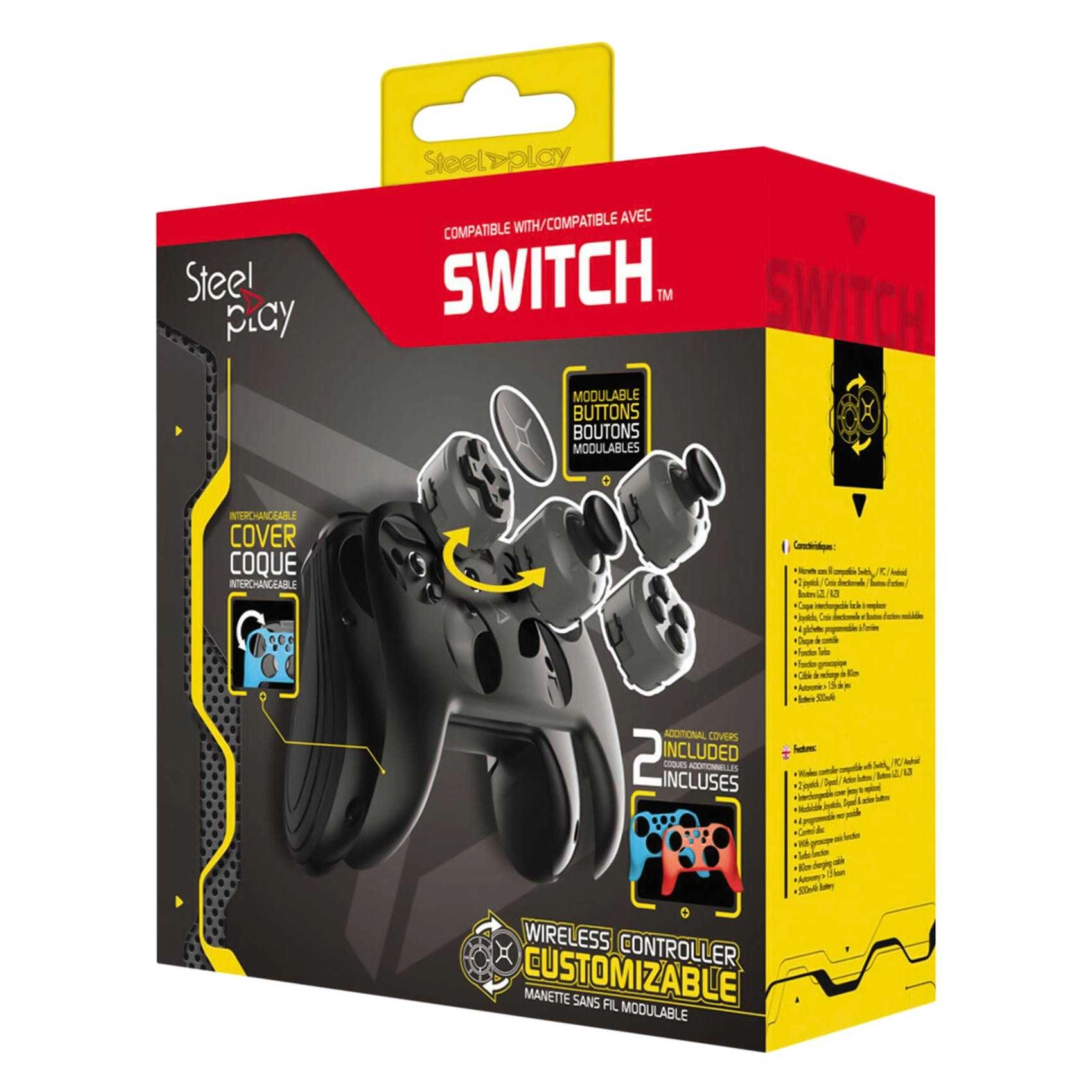 DIGITRONICS Wireless Customizable Controller - Multicolour Nintendo Switch