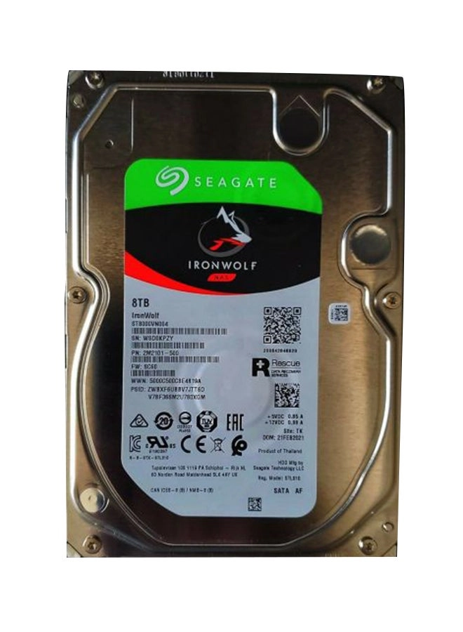 IronWolf 3.5" 7200rpm 256MB SATA 6Gb/s (ST8000VN004) - 8TB