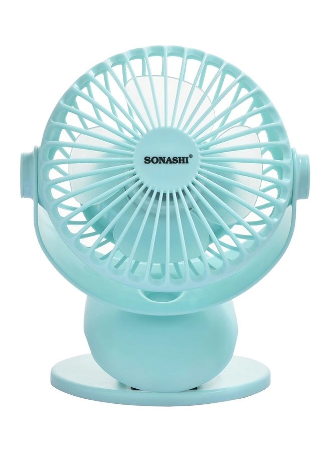 SRF-104N - 2-In-1 Desk and Clip Fan Blue