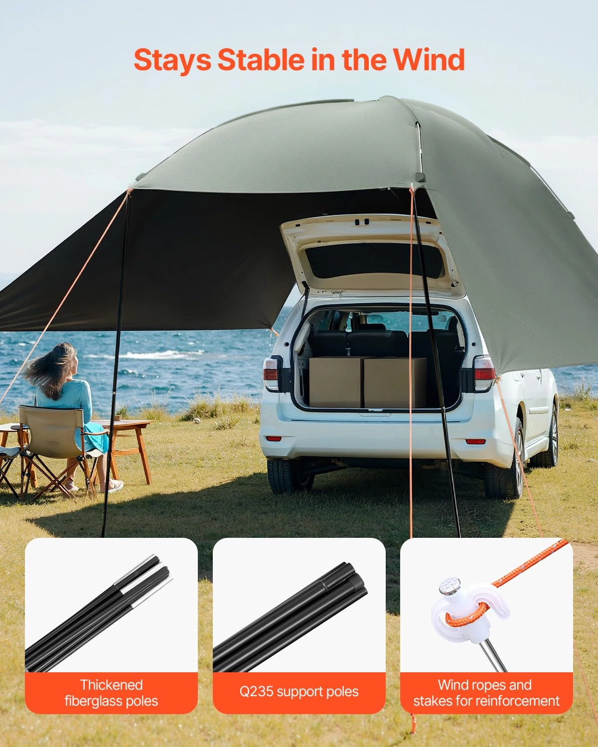 Versatility Camping Tent - 10x7 ft