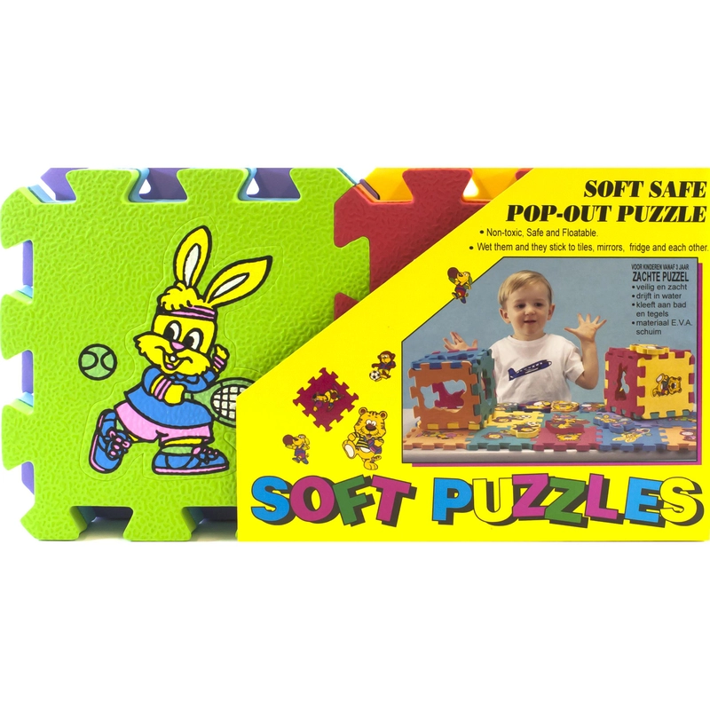 Non Branded Pop-out Animals Puzzle - 6 pcs
