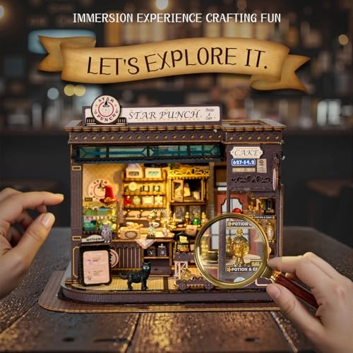 Miniature Wooden Dollhouse Furniture Kit - Creative Room 1:24