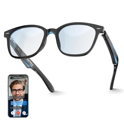 AI Translation Glasses - 140+ Languages Bluetooth Built-in Mic & Speaker