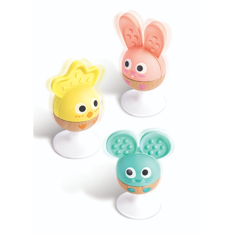 Cheery Critter - Teether Rattle Suction Cup 3 Pcs
