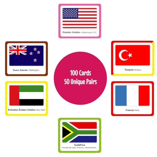 Juego de Memoria de Banderas del Mundo - 24 months and up 100 pieces