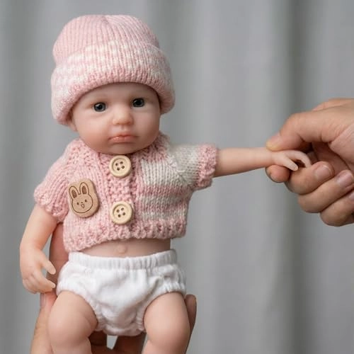 Reborn Baby Doll - 8 inch Full silicone Girl Ages 3+