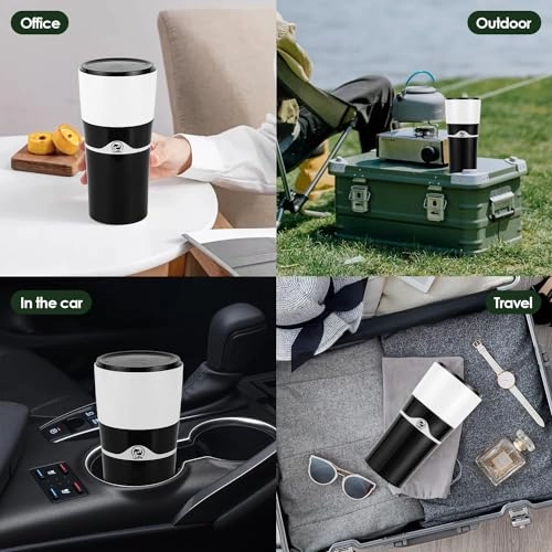 Drip Brew Coffee Maker - 240 milliliters K Cup Capsules & Ground Coffee