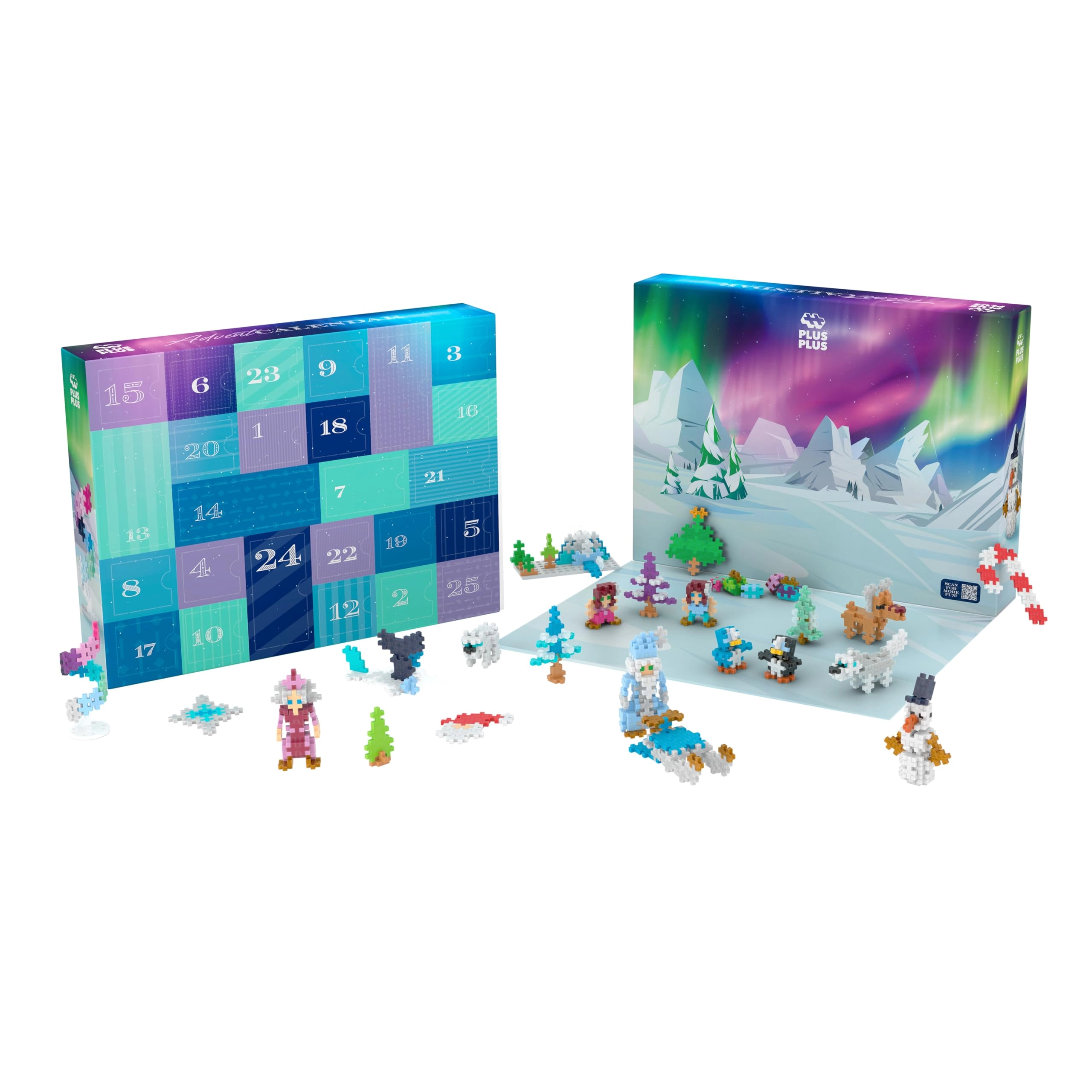 Plus-Plus Christmas Advent Calendar - 600 pcs Christmas