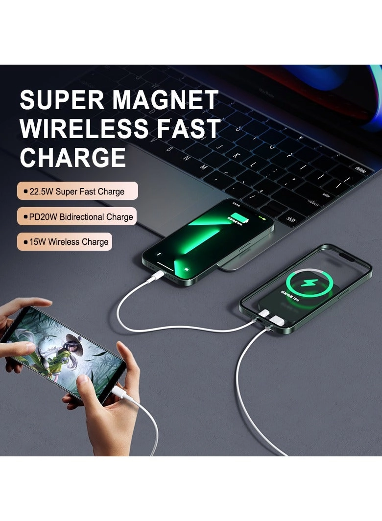 Magnetic Wireless Power Bank - 10000mAh 22.5W