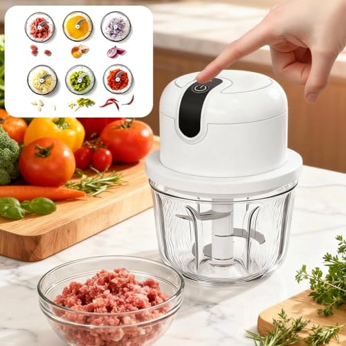 Electric Kitchen Chopper - 350 ml USB Type-C Charging