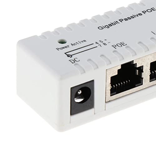 Passive Poe Injector - 12-52V IEEE802.3af/at 10/100/1000Mbps