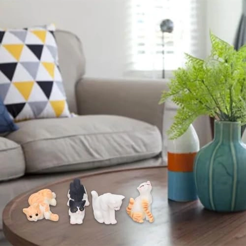 Miniature Cat Figurines - Resin
