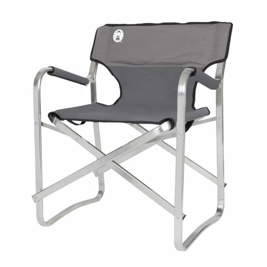 Coleman Aluminum Deck Chair - Gray 18 x 57 x 82 cm