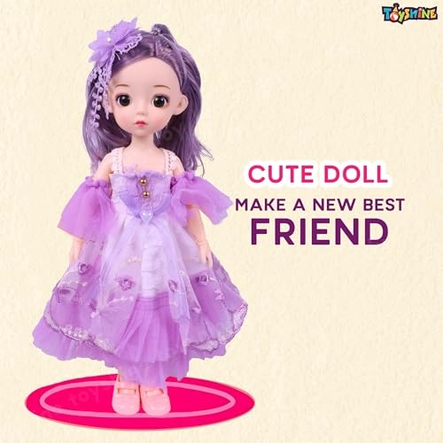 Cute Doll - 12-Inch Plastic Wedding Dress Ages 3+