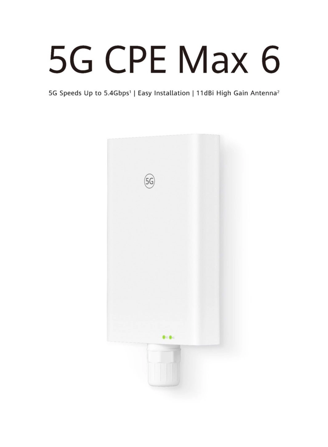 Zowee Technology 5G CPE Max 6 - 5G WiFi 6 5.4 Gbps