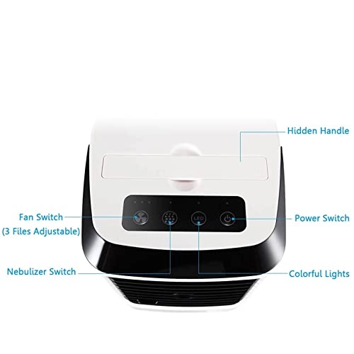 Portable Handheld Cooling Air Conditioner Fan - Dark blue 6-8 hours