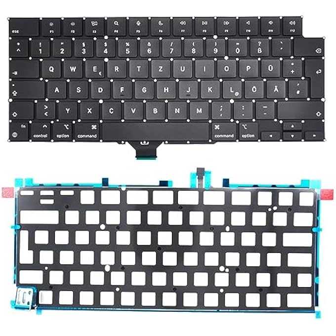German QWERTZ Keyboard - MacBook Pro 14 INCH A2442 16 INCH A2485 2021 + Screws + Screwdriver