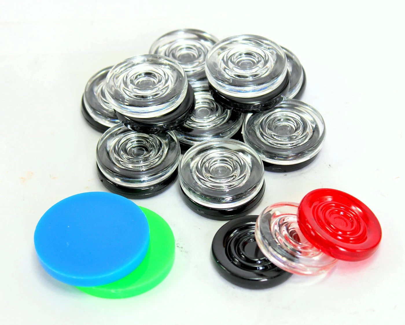 StonKraft Carrom Coins - Acrylic Striker Colour Assorted Pack of 1