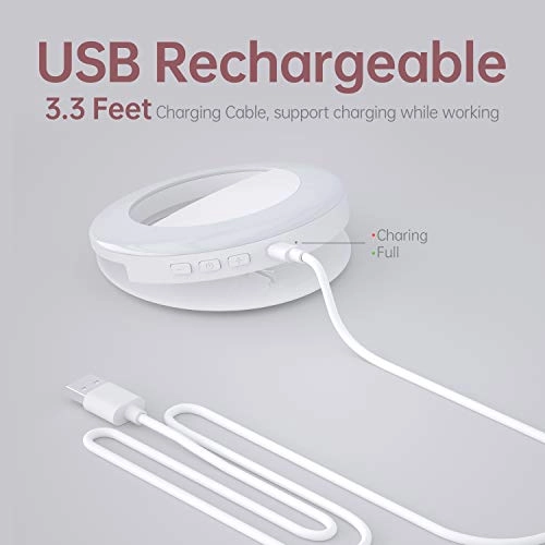 Selfie Ring Light - 3 Light Modes Rechargeable 60 LED